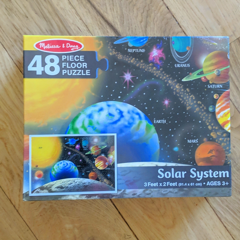 Melissa & Doug Space Puzzle 48 Piece 36" x 24" ages 3+